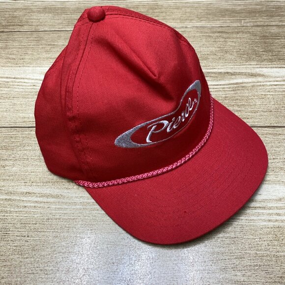 Pierce Siddons Martin Men's Strapback Baseball Cap Adjustable Embroidered Red - Picture 8 of 14